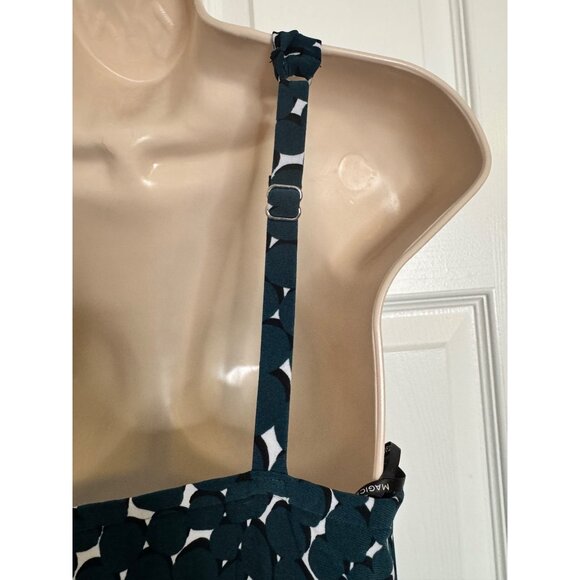 Magicsuit Tankini Top Teal Black Size 8 Appear Sleeker Slimmer NWT $124 Underwir - Picture 10 of 10